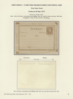 1874/1942. Charming Exhibit THE NETHERLANDS INDIES POSTAL STATIONERY Stored On 80 Competent Arranged Sheets With... - Nederlands-Indië