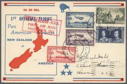 1920/1990, Collection Of Apprx. 160 Airmail/First Flight/Airmail-related Covers In Two Albums, Thereof Apprx. 110... - Andere & Zonder Classificatie