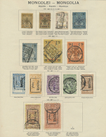 1924/32: Collection Of 35 Used And Few Unused Stamps Including First Set To $1 Used, 1926 Provisionals To $1,... - Mongolie
