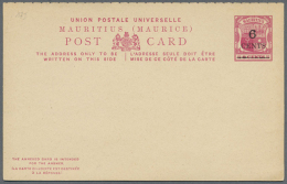 1862/1908, Useful Collection Of 35 Postal Stationery Items, 17 Of Them Used. Condition Mostly Well Above The... - Maurice (1968-...)