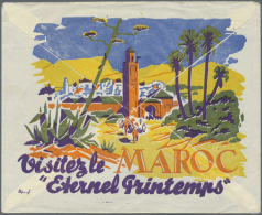 1900/1955 (ca.), Accumulation Of More Than 300 Commercial Covers/cards, Showing A Vast Array Of Frankings,... - Maroc (1956-...)