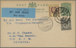 1930/1937, Lot Of 22 Airmail Covers, Mainly Special Flights. Attractive And Interesting Lot! (R) - Malaysia (1964-...)