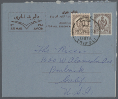 1952/1990 (ca.), Accumulation With About 300 Unused And Used/CTO Airletters And AEROGRAMMES With Some Better Items... - Libya