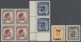 1951/1952, Specialised Assortment Of Overprint Varieties (inverted, Double, Double/one Inverted, Wrong Arab... - Libya