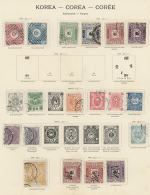 1884/1904, Collection Of 37 Stamps On Album Pages Incl. Some Japanese P.O. (D) - Corée (...-1945)