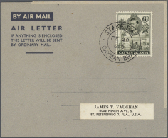 1950/1990 (ca.), AEROGRAMMES: Accumulation With About 300 Unused And Used/CTO Airletters And Aerogrammes Incl. Some... - Cayman Islands