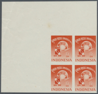 1949, 75th Anniversary Of UPU, Specialised Assortment With Both Values As Corner Blocks Of Four (15s. With Two... - Indonesië