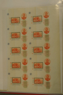 Folder With 15 Uncut Sheets With Souvenir Sheets, Including Phase Prints And Misperfoartions. Contains A.o. Michel... - Indonesia