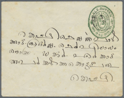 COCHIN 1892/1899, Small Collection Of Five Used Stat. Envelopes Including Deschl E1b And Six Unused (Deschl... - Andere & Zonder Classificatie