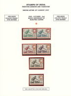 1969 GANDHI Set Of 28 Different COLOUR PROOFS Of 20p. (7), 75p. (8), 1r. (8) And 5r. (5) Even With Issued Stamp,... - Autres & Non Classés