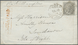 1862/1868, Useful Small Lot Of Four Early Franked Letters. Two Going To England, One To Scottland And One To The... - Autres & Non Classés