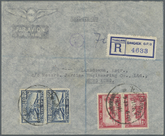 1935/62, Incoming Mail (9) Mostly Air Mails Inc. Siam And Iraq. (D) - Andere & Zonder Classificatie