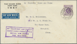 1936/87, FFC KGV/VI (5) Or QEII (6) Inc. 1936 RAF Courtesy Flight To Shanghai, 1937 IAS Auxiliary To Penang By... - Andere & Zonder Classificatie