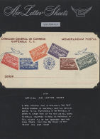 1930. Specialized Collection Of Official AIR LETTER Sheets. Including Shades And Double Imprints. In All 11 Items,... - Guatemala