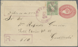 1864/1902, Lot Of 10 Old Single Lots Incl. Four Pre-philatelic Covers, 3 Better Letters (Scott 51, Bisected Scott... - Guatemala