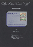1948-57 - AEROGRAMMES Etc.: Specialized Collection Of 19 Air Letters From Fiji, Two From Cook Islands, Two From... - Fiji (1970-...)