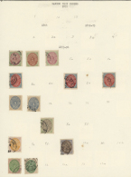 1873/1915, Mint And Used Collection Of 55 Stamps On Album Pages, Showing A Nice Selection Of Definitives "cipher",... - Danish West Indies