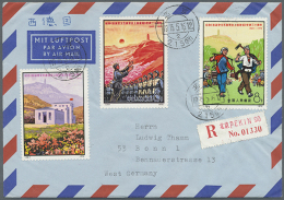1971, Complete Annual: Sets  On Covers (8 Inc. Red Flag Channel X2) Air Registered To Germany. Includes 2... - Autres & Non Classés