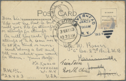 19XX, Incoming Mail From US (6), UK (1), Germany (1) To Peking (one With British F.P.O. No. 1 Transit), Hankow Or... - Other & Unclassified