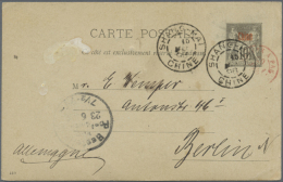French Offices, 1898/1908, Ca., Mint Stationery All Different Cards (4 Mint Inc. 3 Reply Plus 1 Used), Letter Card... - Andere & Zonder Classificatie