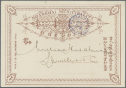 1892/1905, Stationery (13 Inc. Shanghai Local Post X2) And Covers/used Ppc (5). From The Estate Of A German Lt.... - Autres & Non Classés