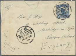 1914/38, Covers (14+1 Front), Ppc (2) Mostly From A North China Correspondence To England. (D) - Autres & Non Classés