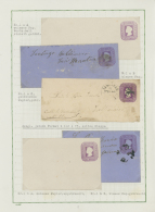 1873/1925, Collection Of Postal Stationery In Two Albums, Mint And Used Throughout With Uprated Envelopes And... - Chili