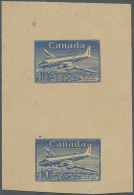 1950 (ca.), AEROGRAMMES: Unique Collection With Eight ESSAY Or PROOF Airletters Incl. Proof Impression Affixed To... - Other & Unclassified