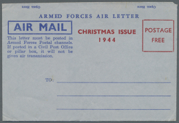 1944 (ca.), FORCES MAIL: Unusual Accumulation With Two Unused And 23 Used Armed Forces Air Letters With Special... - Andere & Zonder Classificatie