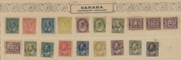 1898-1911: Group Of 19 Stamps Unused On An Old Album Leave, With QV 1898 7c., 10c. And 20c., KEVII. Five Stamps Up... - Other & Unclassified