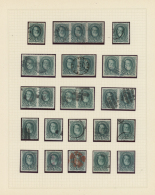 1877/1886 (ca.), Used Collection Of The Rouletted Dom Pedro Issue (Michel Nos. 38/47, Scott Nos. 68/77) With Apprx.... - Other & Unclassified