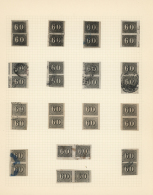 1849/1850, Mainly Used Collection Of 97 Stamps Of The "Verticais", Neatly Mounted On Album Pages And Showing All... - Other & Unclassified