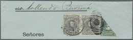 1900/1920 (ca.), BISECTED STAMPS, Assortment Of 26 Bisected Stamps On Piece Resp. On Cover, Attractive Offer! (D) - Bolivia