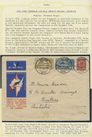 1931/1950 (ca): Air Mail Service From An To Burma. Collection Mounted On Album Pages Containing Approx. 50 First... - Birma (...-1947)