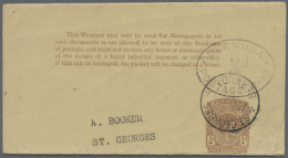 1940/55 (ca.), Accumulation Of About 500 Used Wrappers KGVI And Early QEII With Different Types And Values, Uprated... - Bermuda