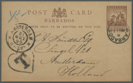 1887/1964 (ca.), Accumulation With 21 Covers And Postal Stationeries Incl. Some Interesting Usages, Nice Postmarks... - Barbades (1966-...)