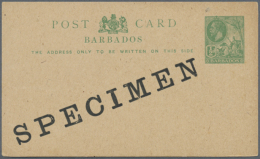 1880/1960 (ca.), Duplicated Accumulation Of About 850 Unused Postcards And Reply Cards, Envelopes, Registered... - Barbados (1966-...)