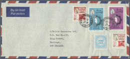 1936-2000's, Accumulation Over 150 Covers And Cards, With High Frankings, Many Covers Sent To Australia, Some With... - Bahrain (1965-...)