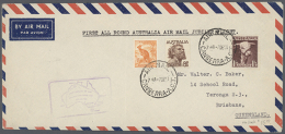 1960/1990 (ca.), Lot Of Apprx. 165 Covers, Many Australia-related Airmail Covers Incl. First Flights. (D) - Other & Unclassified