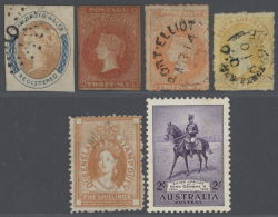 1860/1980 (ca.), Accumulation Incl. Australian States On Pages, Stockcards And In Glassines Etc. Used And Unused... - Other & Unclassified