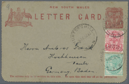 1894/1912 (ca.), Accumulation With Ten Used Postal Stationeries Incl. Postcards, Lettercards Etc. From Different... - Other & Unclassified