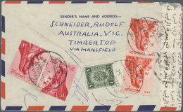 1950's-1970's: Group Of More Than 150 Covers And Postcards Including Air And Ship Mail, Censored Mail, Specials... - Other & Unclassified