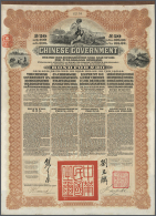 China: Set With 11 Very Nice And Attractive Company Shares China Including 50 Pounds Sterling Bond Of The... - Other & Unclassified