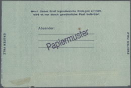 1948/1951. Einmalige LF-Studiengruppe Mit Essays, Druckproben, Papiermuster Etc. Insgesamt 23 Stücke.... - Autres & Non Classés