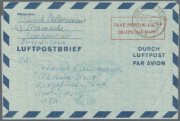 1948/1953, Inkl. Bizone. Sammlung Von 10 Versch. "Luftpostfaltbriefen" Mit Den Michel-Nrn: LF 1 I, 1 II, 2 II, 3, 3... - Autres & Non Classés