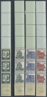 1961/1965, Postfrische Partie Rollenmarken Bedeutende Deutsche Und Kleine Bauwerke, Nur RE4+5 Und 5er-Streifen,... - Roulettes