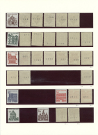 1964/1965, Postfrische Spezialsammung Der Dauerserie Kleine Bauwerke, Sauber Auf Blättern, Dabei Paare, OR,... - Autres & Non Classés