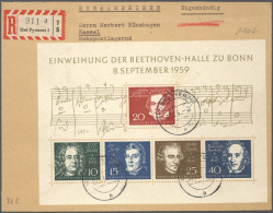1959/1964, Lot Von 19 Blocks Beethoven Und Widerstandskämpfer, Meist FDCs Und Gelaufene Briefe. Mi. Ca.... - Autres & Non Classés