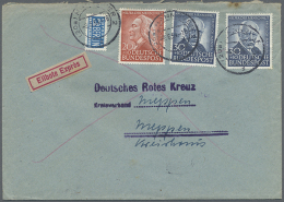 1949/1961, Lot Von 47 Briefen Und Karten (davon 36 EF Und MeF), Bis Auf Wenige Stücke Auch Portogerecht, Mit... - Autres & Non Classés