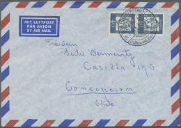 1949/1990, Vielseitige Partie Von Ca. 109 Briefen Aus Eine Korrespondenz Nach Chile, Nur Einzel- Und... - Autres & Non Classés